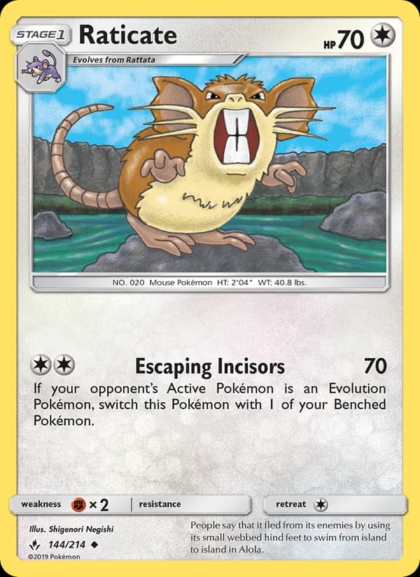 Raticate – Unbroken Bonds 144