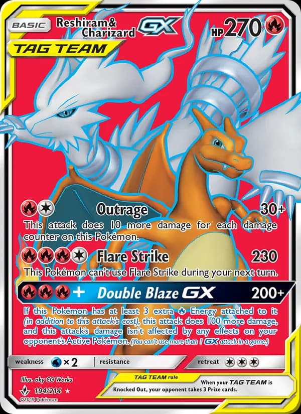 Reshiram & Charizard GX – Unbroken Bonds 194