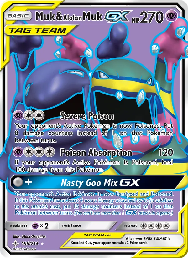 Muk & Alolan Muk GX – Unbroken Bonds 196
