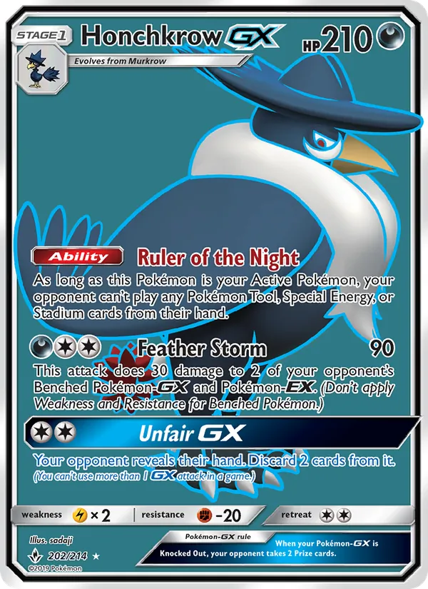 Honchkrow GX – Unbroken Bonds 202