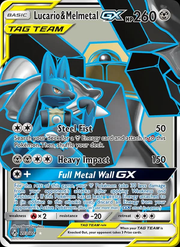 Lucario & Melmetal GX – Unbroken Bonds 203