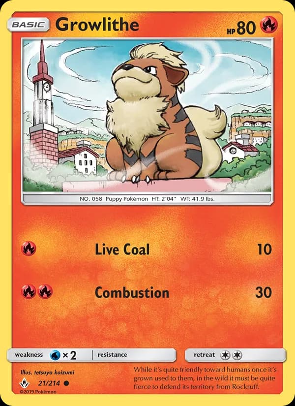 Growlithe – Unbroken Bonds 21