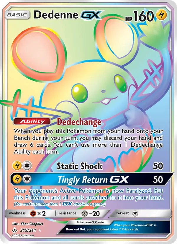 Dedenne GX – Unbroken Bonds 219