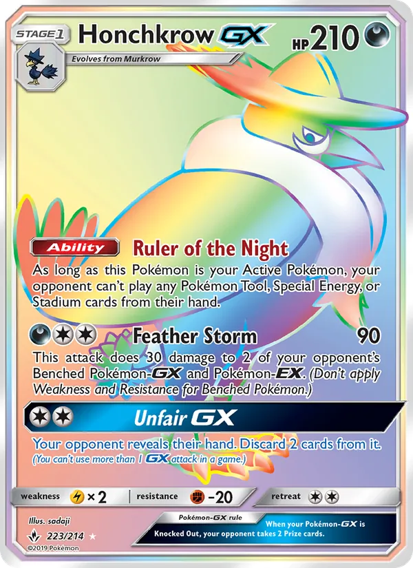 Honchkrow GX – Unbroken Bonds 223