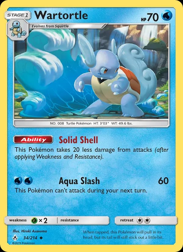 Wartortle – Unbroken Bonds 34