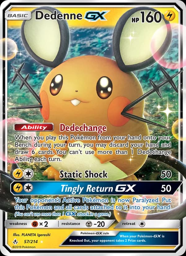Dedenne GX – Unbroken Bonds 57