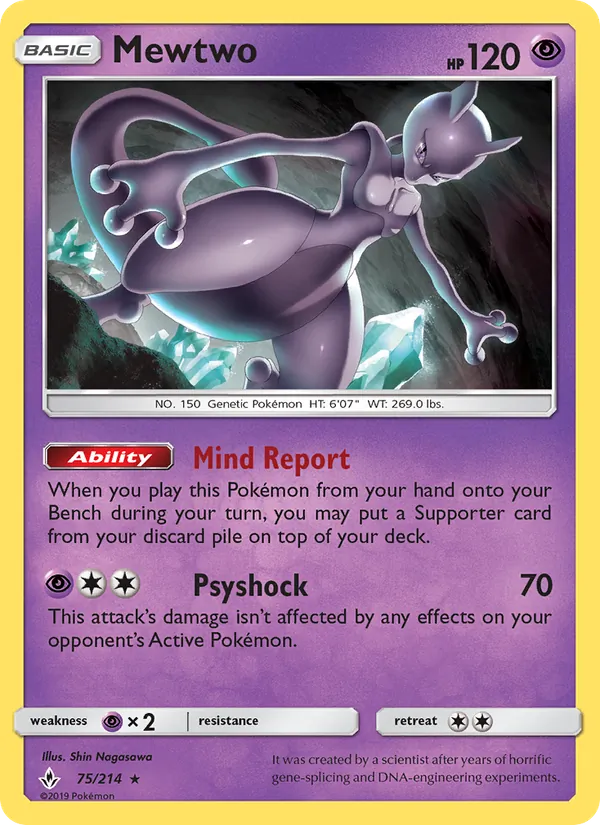 Mewtwo – Unbroken Bonds 75