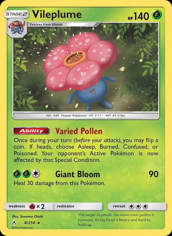 Vileplume – Unbroken Bonds 8
