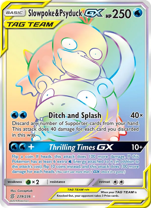 Slowpoke & Psyduck GX – Unified Minds 239