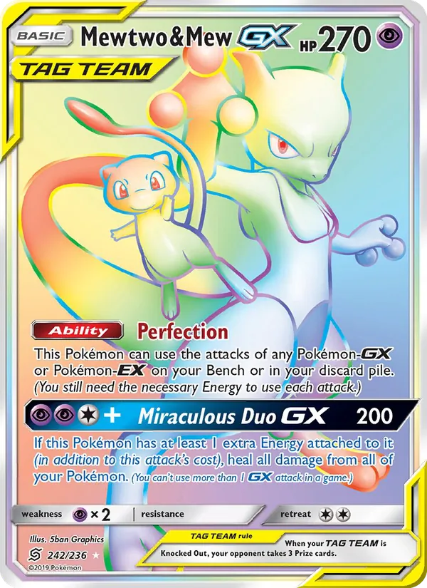 Mewtwo & Mew GX – Unified Minds 242
