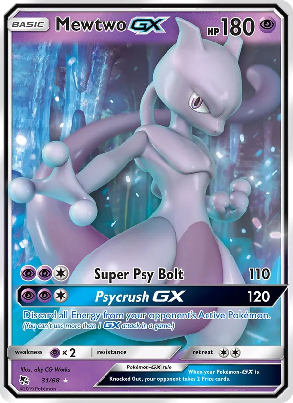 Mewtwo GX – Hidden Fates 31