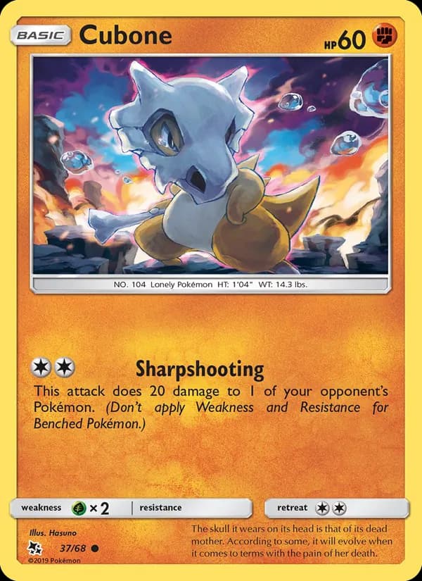 Cubone – Hidden Fates 37