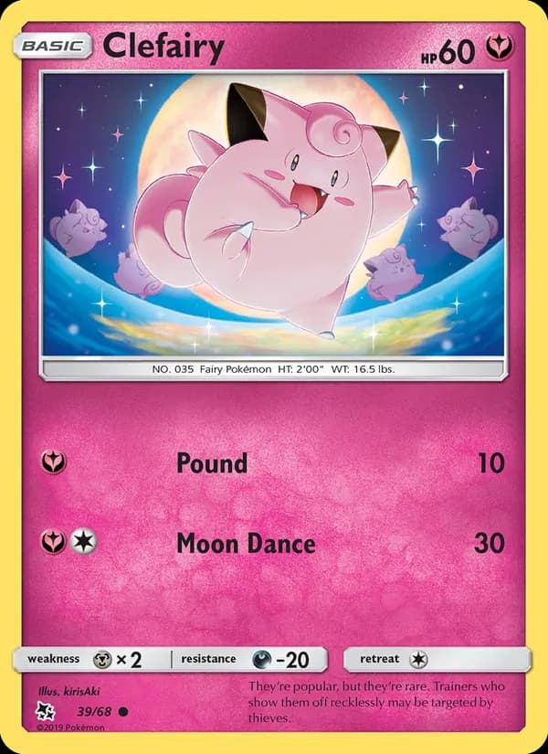Clefairy – Hidden Fates 39