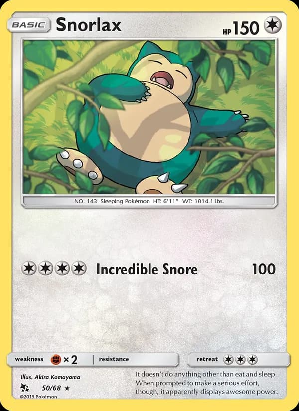 Snorlax – Hidden Fates 50