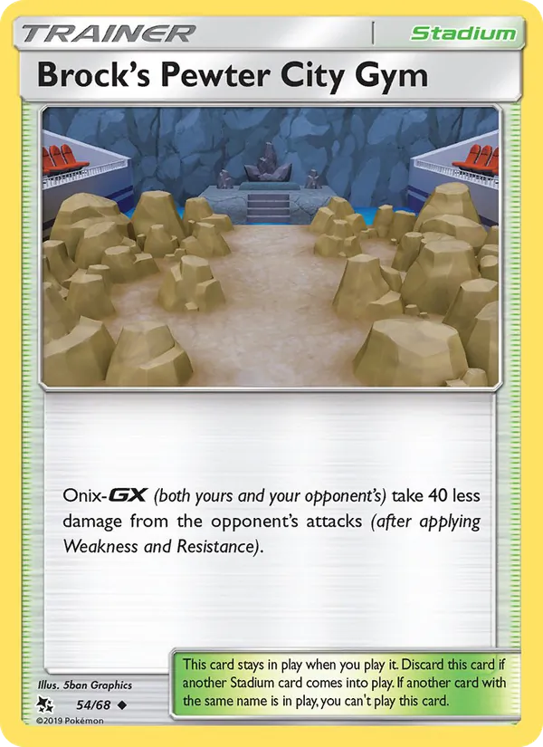 Brock’s Pewter City Gym – Hidden Fates 54