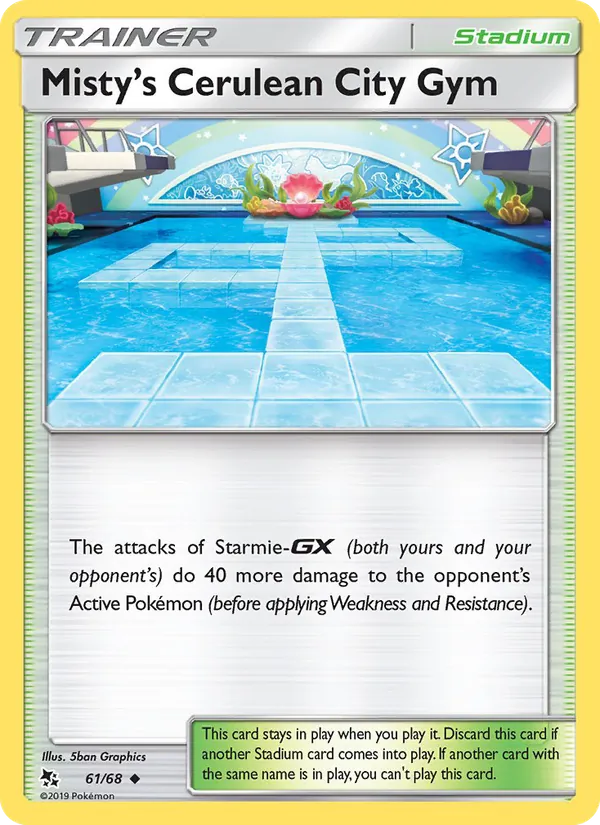 Misty’s Cerulean City Gym – Hidden Fates 61