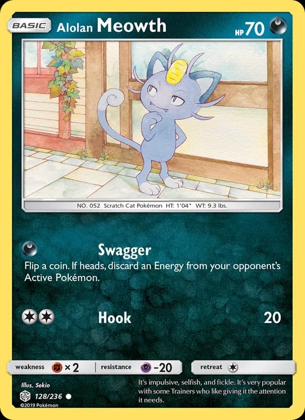 Alolan Meowth – Cosmic Eclipse 128