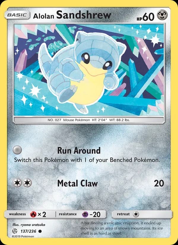 Alolan Sandshrew – Cosmic Eclipse 137