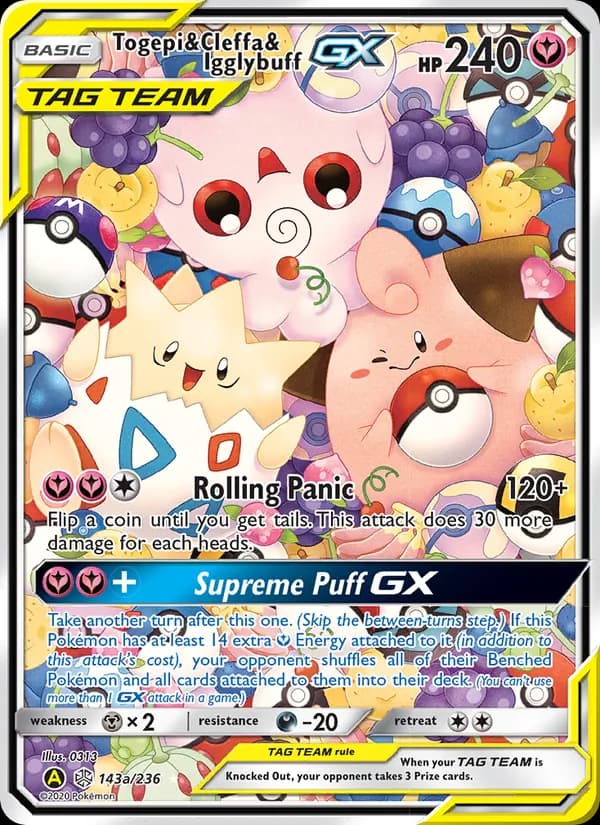 Togepi & Cleffa & Igglybuff GX – Cosmic Eclipse 143