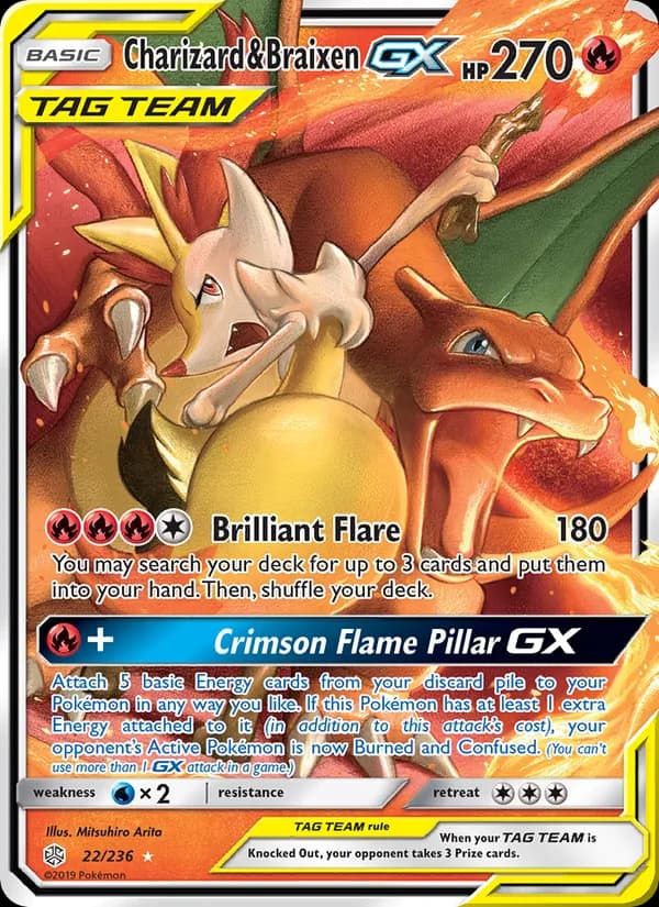 Charizard & Braixen GX – Cosmic Eclipse 22