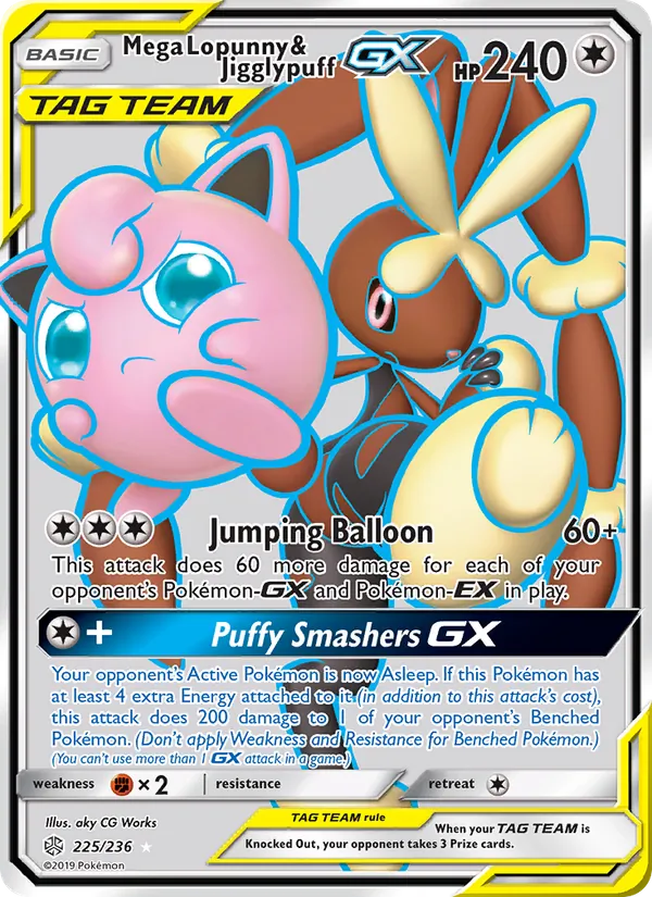 Mega Lopunny & Jigglypuff GX – Cosmic Eclipse 225