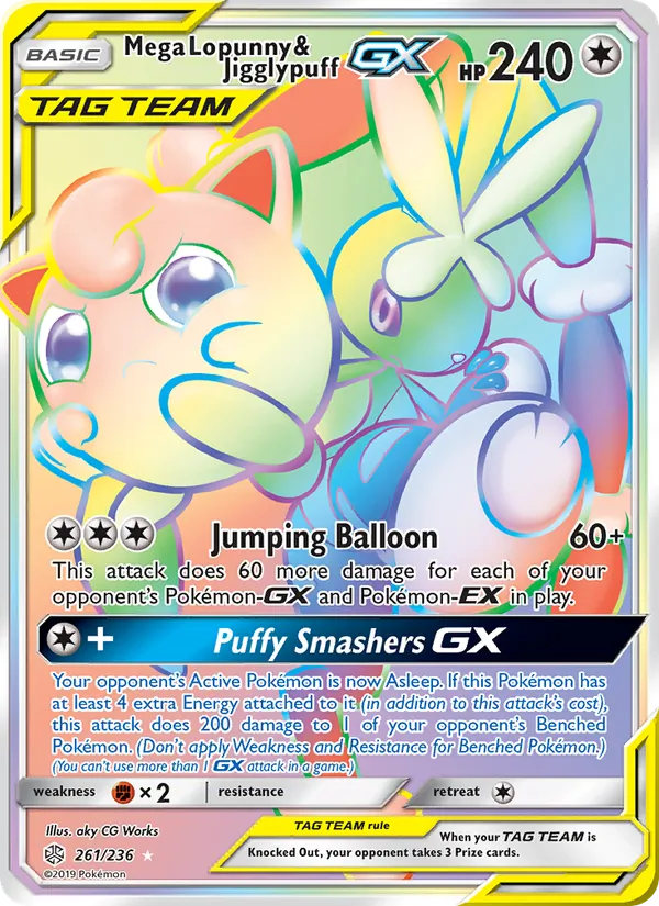 Mega Lopunny & Jigglypuff GX – Cosmic Eclipse 261