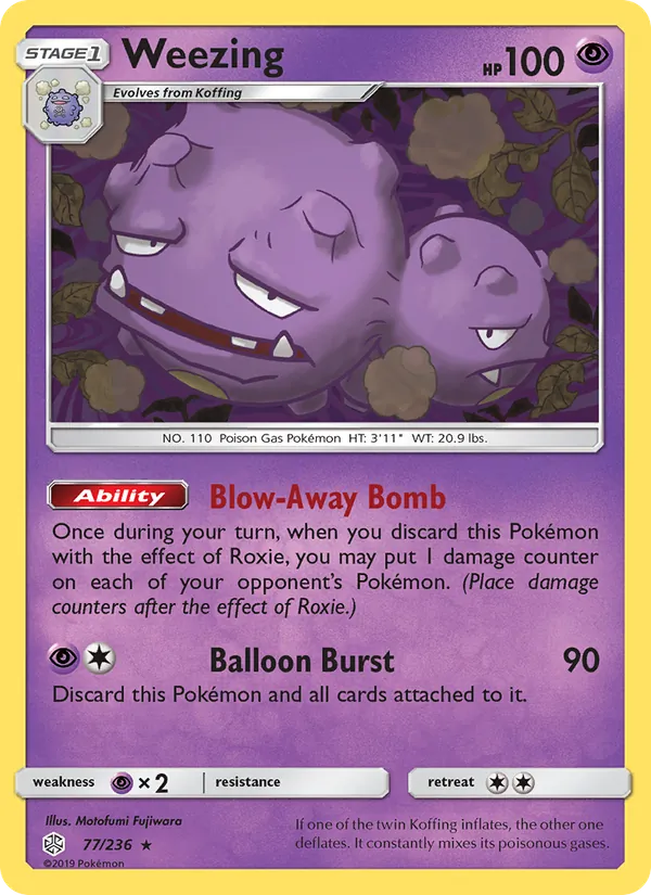 Weezing – Cosmic Eclipse 77