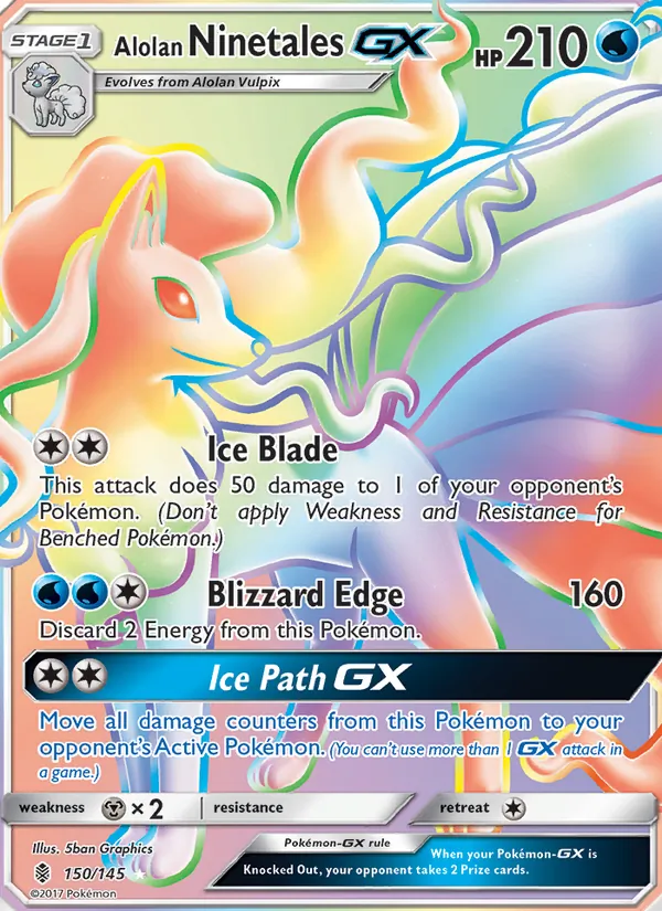 Alolan Ninetales GX – Guardians Rising 150