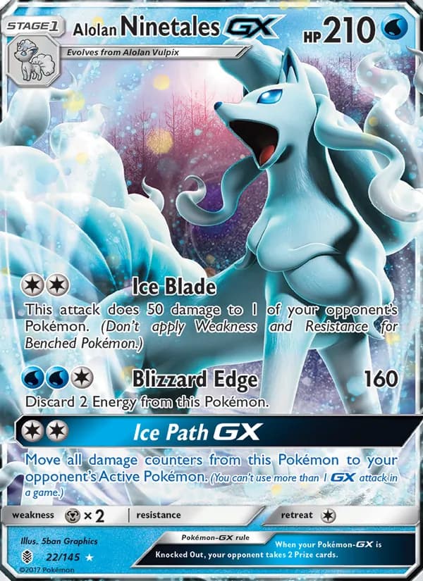 Alolan Ninetales GX – Guardians Rising 22