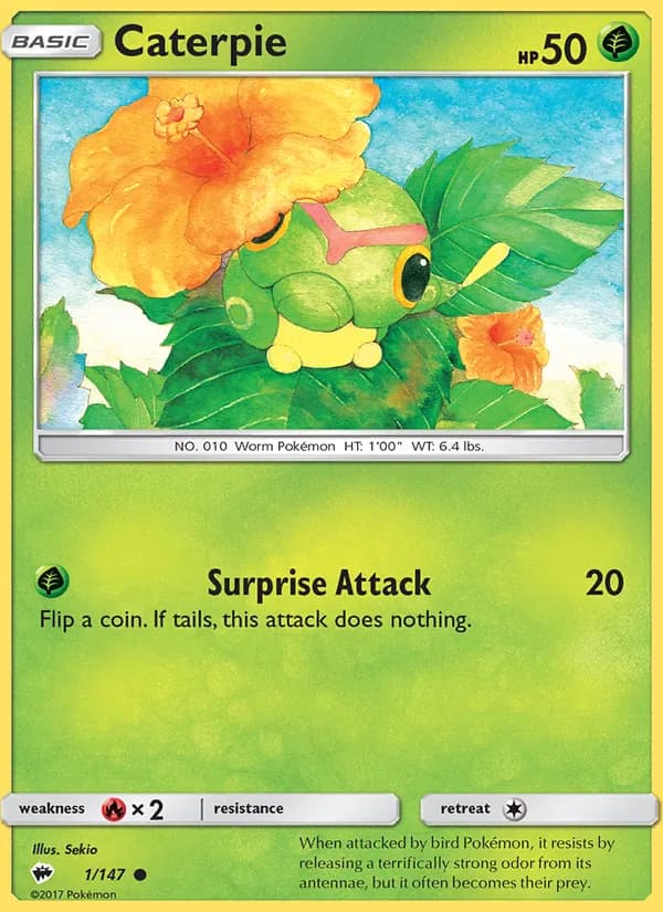 Caterpie – Burning Shadows 1