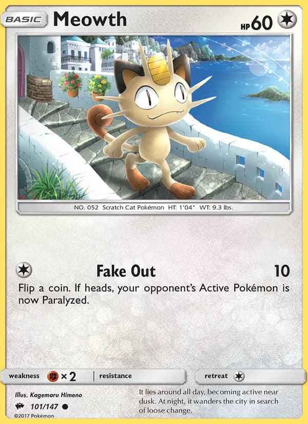 Meowth – Burning Shadows 101