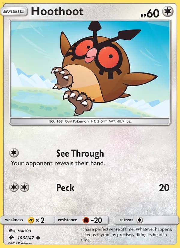 Hoothoot – Burning Shadows 106
