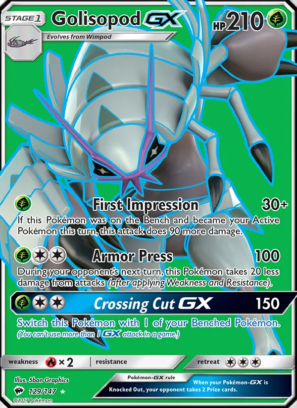 Golisopod GX – Burning Shadows 129