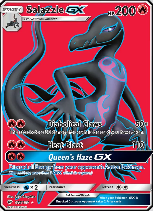 Salazzle GX – Burning Shadows 132