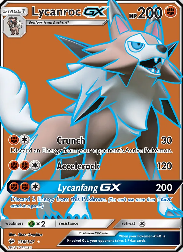 Lycanroc GX – Burning Shadows 136
