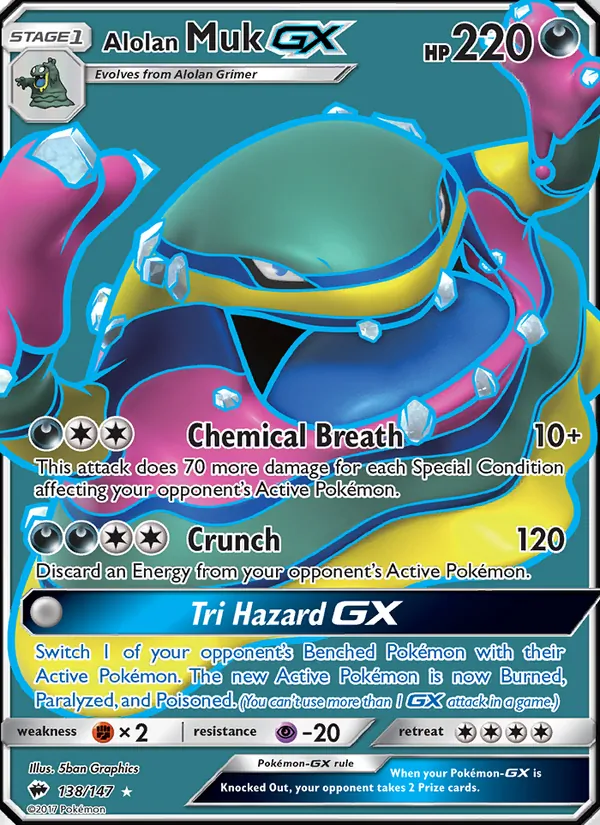 Alolan Muk GX – Burning Shadows 138