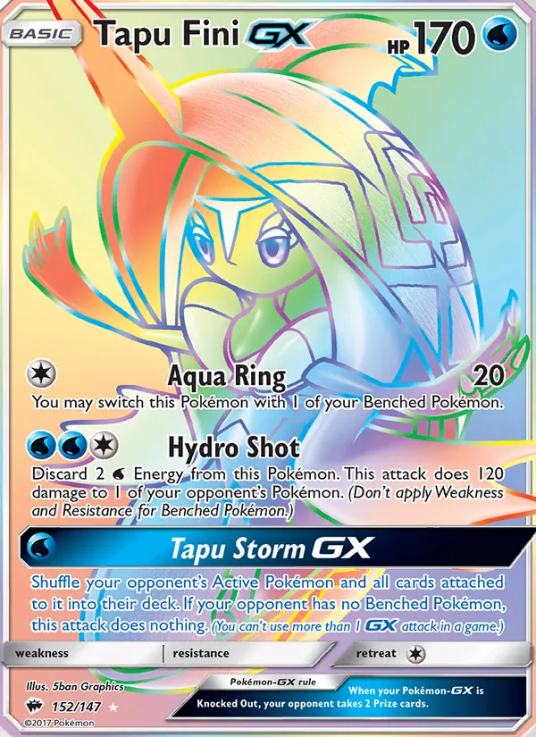 Tapu Fini GX – Burning Shadows 152
