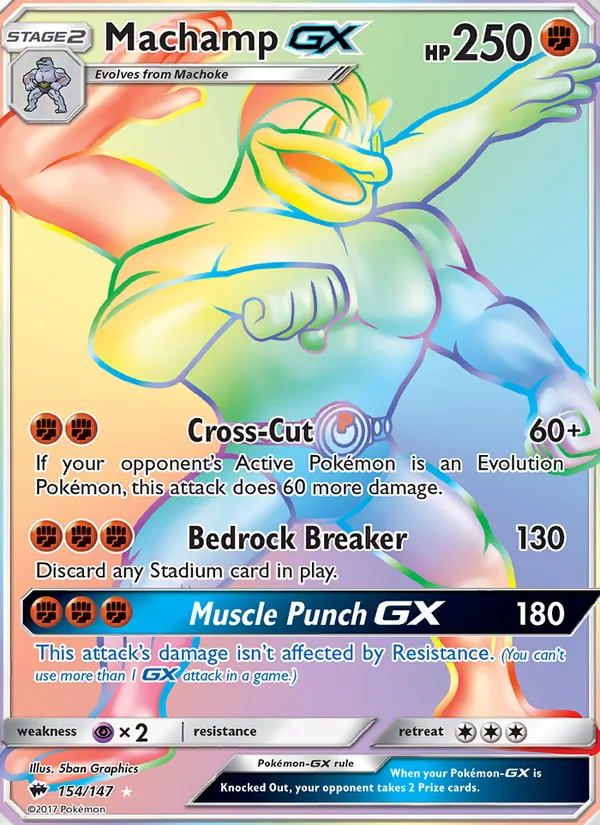Machamp GX – Burning Shadows 154
