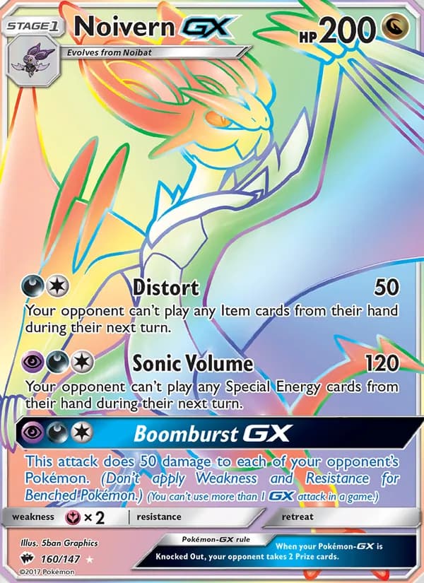 Noivern GX – Burning Shadows 160