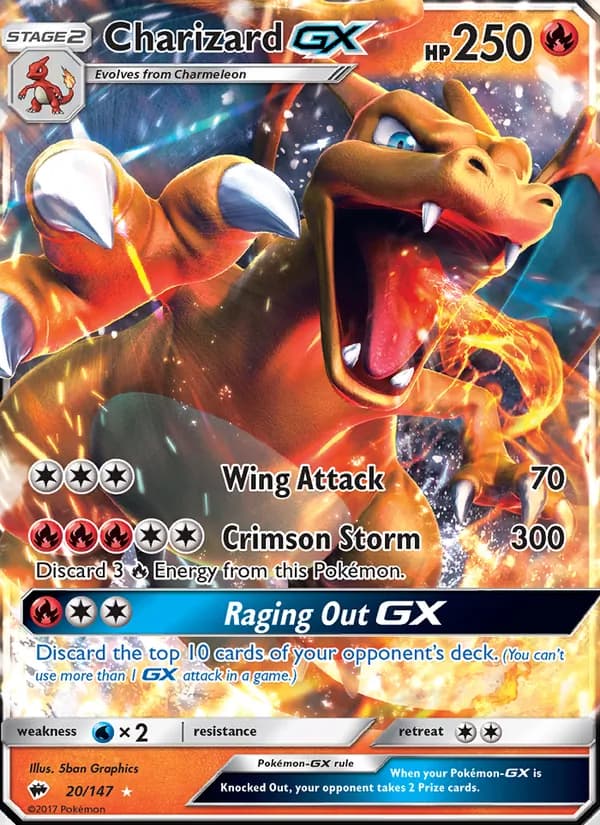 Charizard GX – Burning Shadows 20