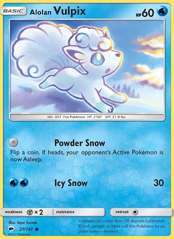 Alolan Vulpix – Burning Shadows 27