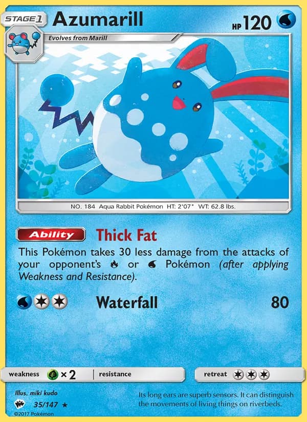 Azumarill – Burning Shadows 35