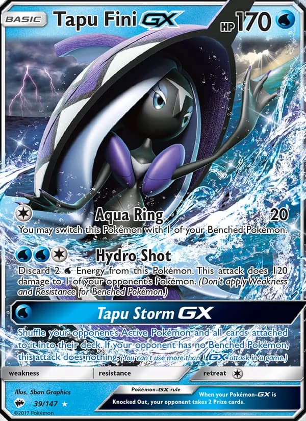 Tapu Fini GX – Burning Shadows 39