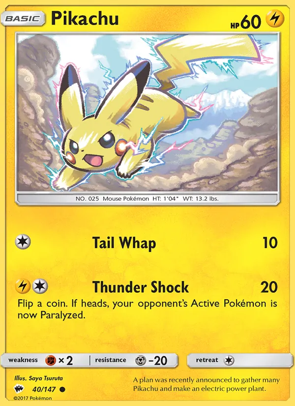 Pikachu – Burning Shadows 40