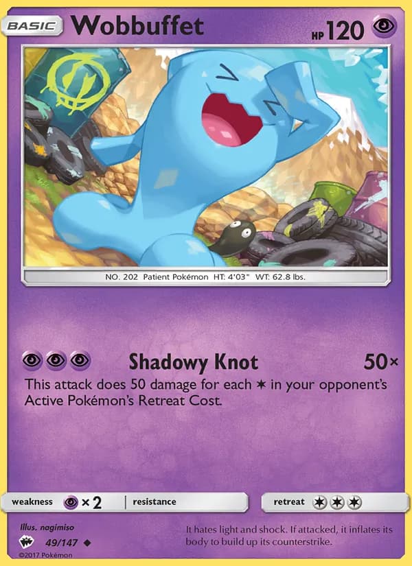 Wobbuffet – Burning Shadows 49