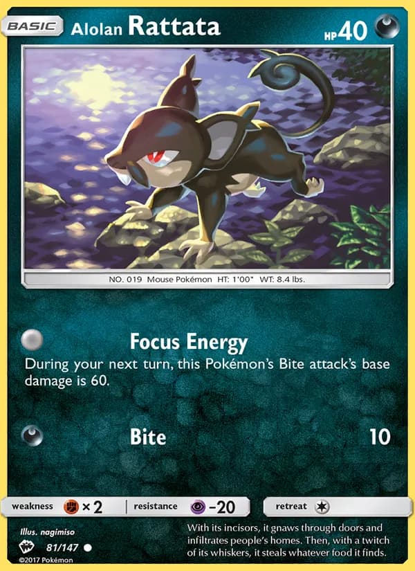 Alolan Rattata – Burning Shadows 81