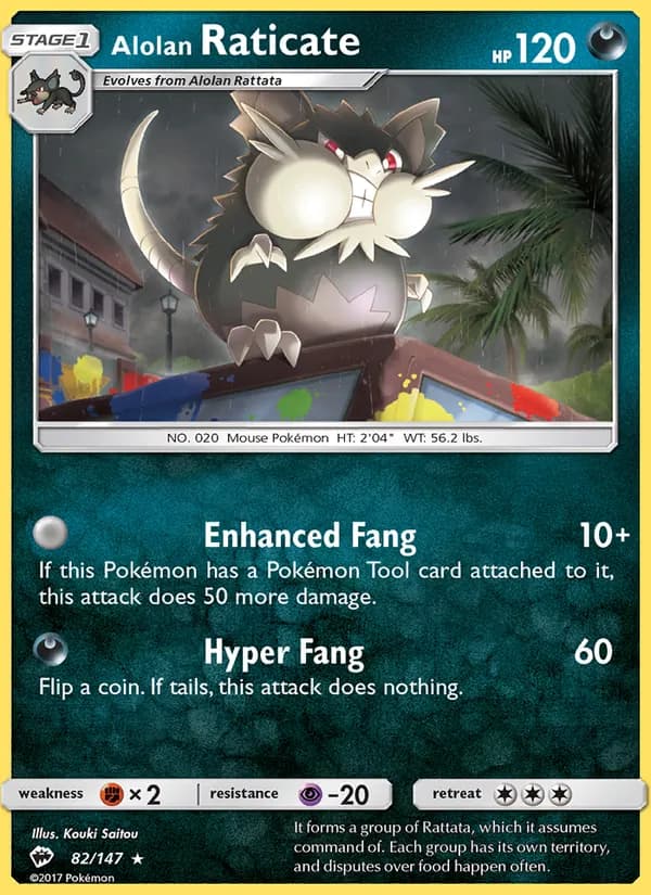 Alolan Raticate – Burning Shadows 82
