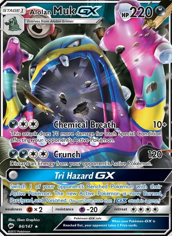 Alolan Muk GX – Burning Shadows 84