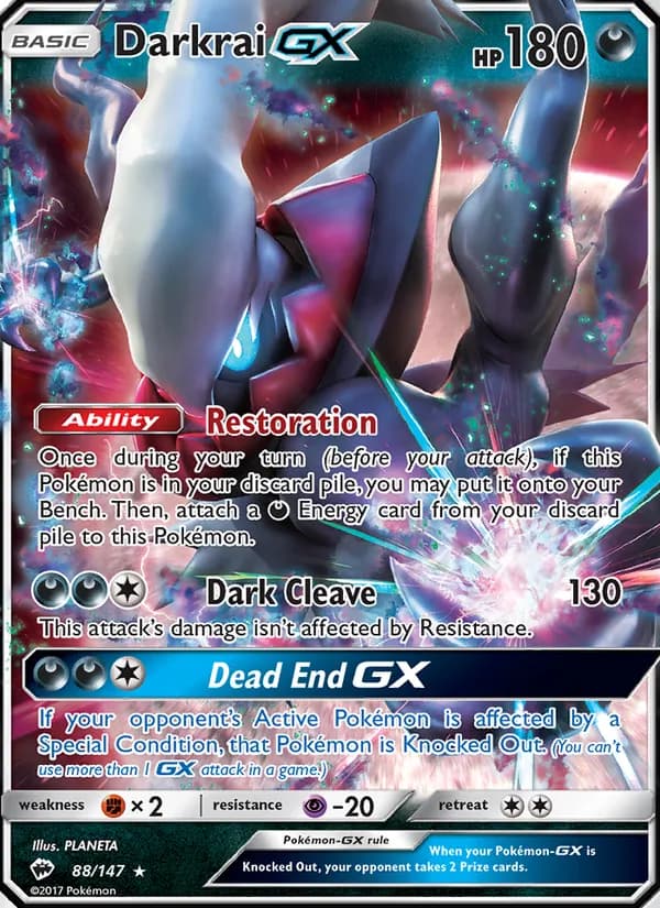 Darkrai GX – Burning Shadows 88