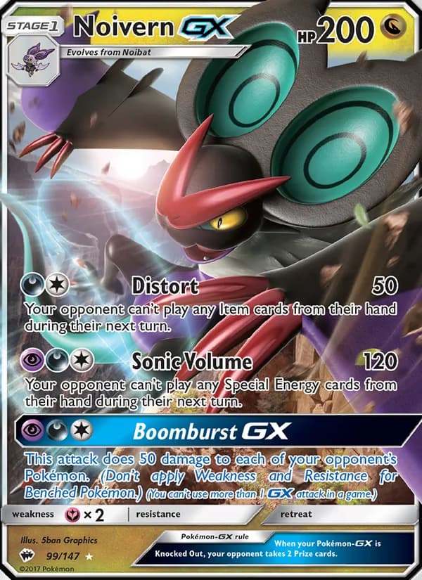 Noivern GX – Burning Shadows 99
